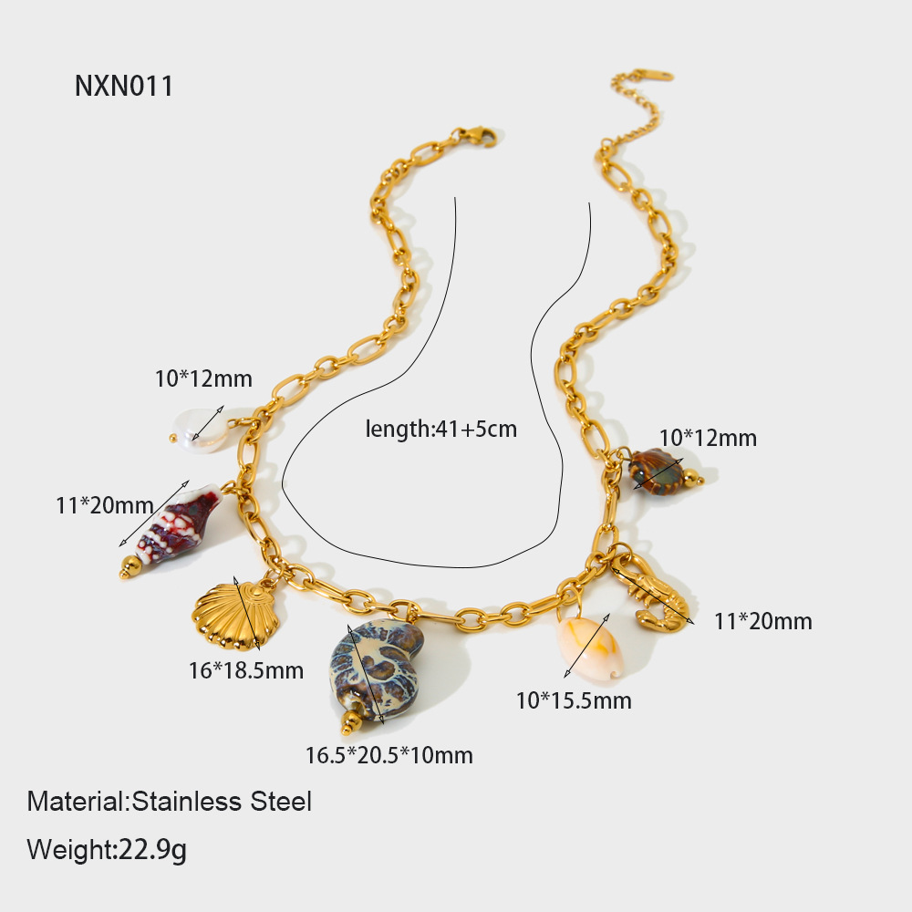 Classic Series Vacation Turtle Stainless Steel  Women's Pendant Necklaces