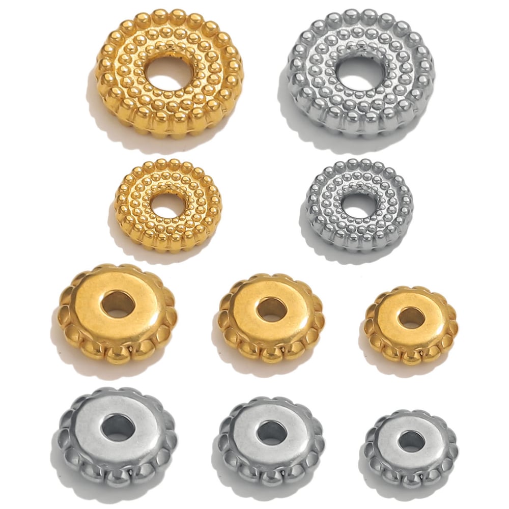 1 Piece Daily Spacer Beads Stainless Steel Jewelry Charms h5Picture4