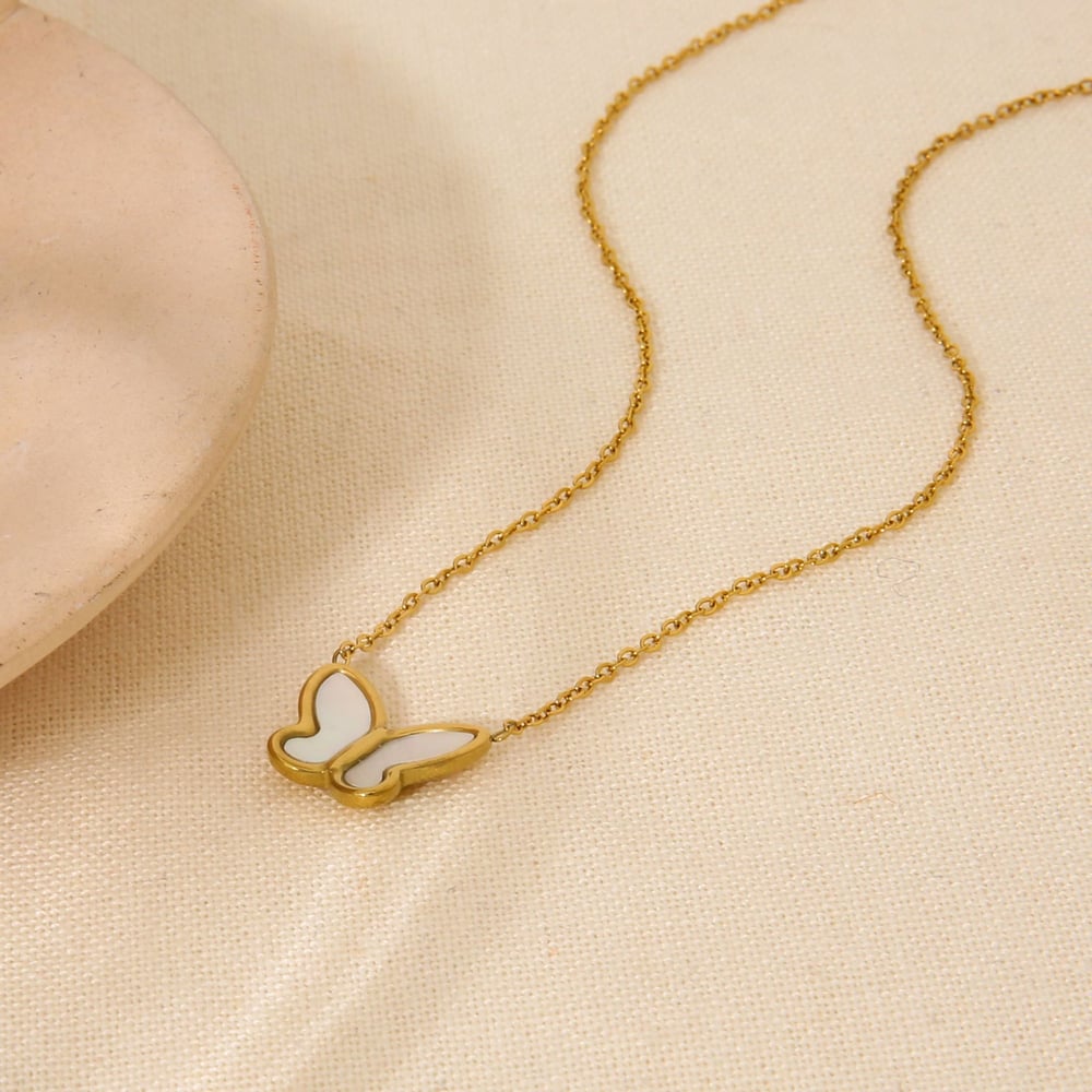Romantic Series Sweet Bow Knot Stainless Steel  Women's Pendant Necklaces h5Picture2