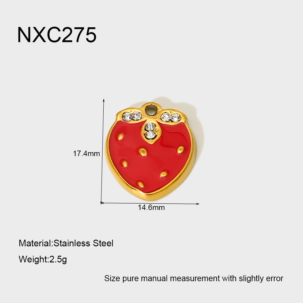 1 Piece Fruit Stainless Steel DIY Pendant