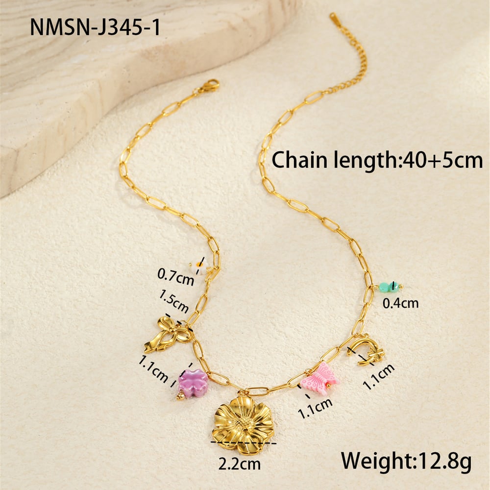 Vacation Turtle Stainless Steel   Gold Color Women's Pendant Necklaces