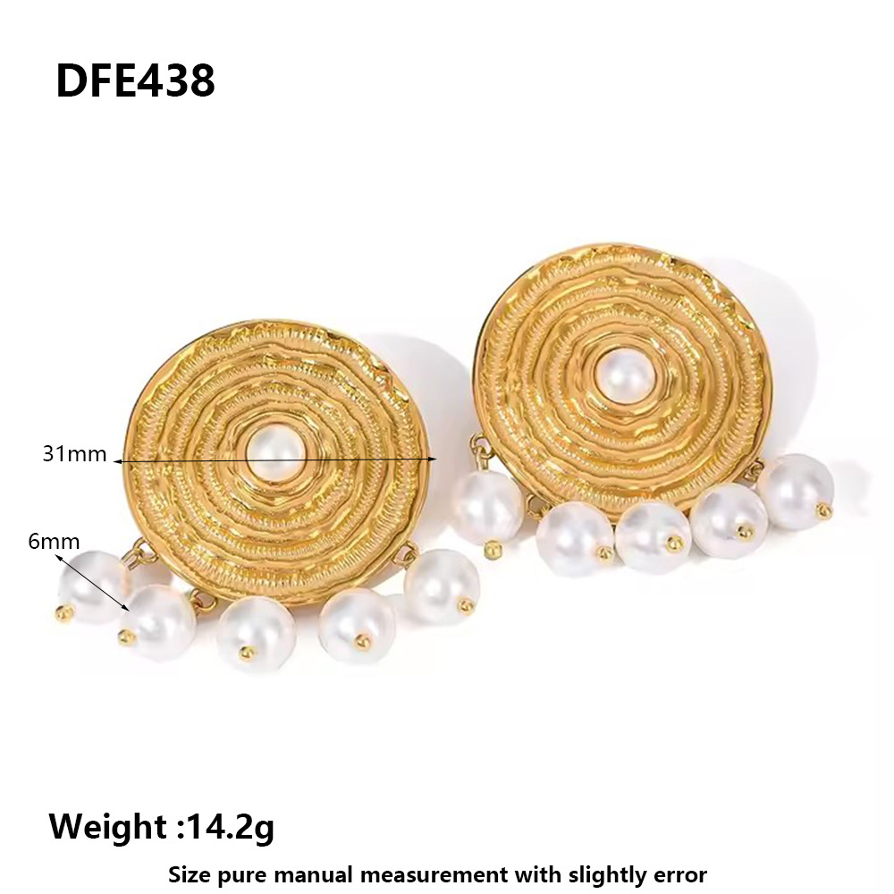 Luxuriöse Serie Retro Quaste Edelstahl Damen Ohrhänger 