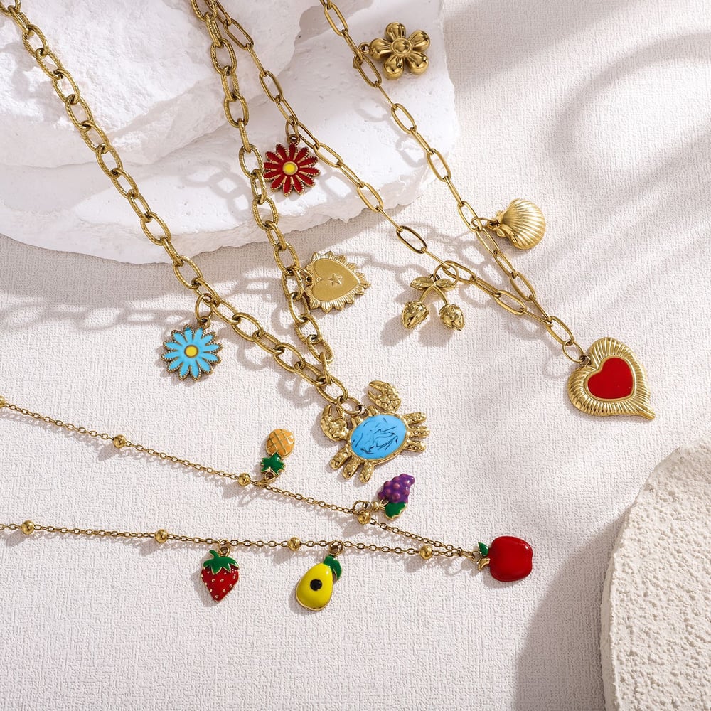 1 Piece Heart Stainless Steel Women's Pendant Necklaces h5Picture5