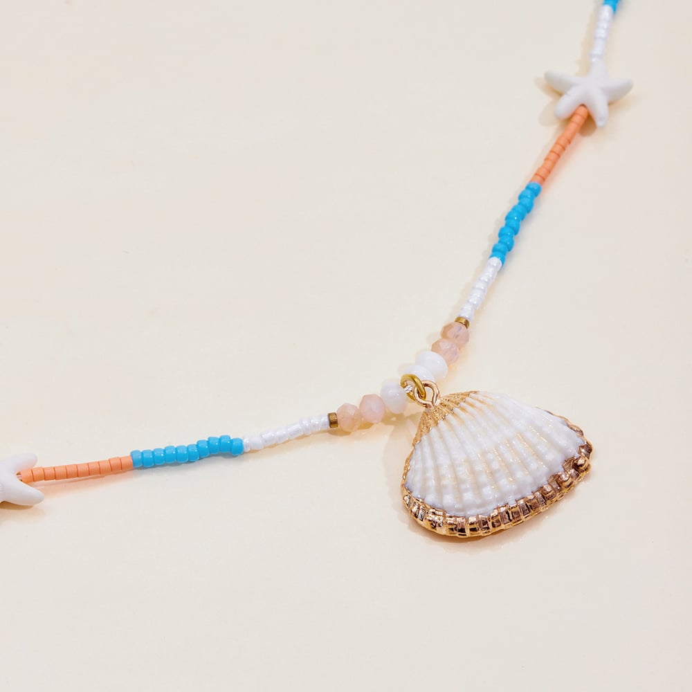 1 Piece Vacation Shell Stainless Steel Women's Pendant Necklaces h5Picture8