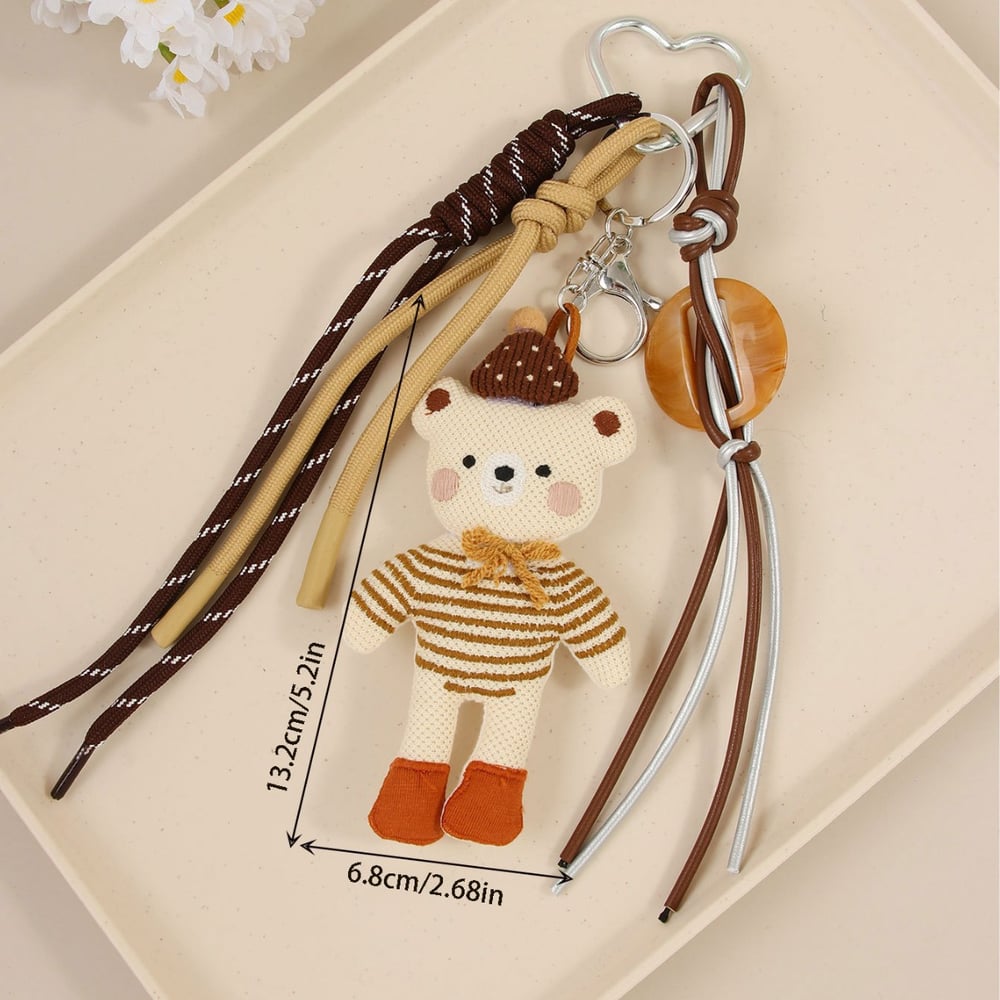 Cute Cartoon Bear Doll Women's Bag Charms h5Picture4