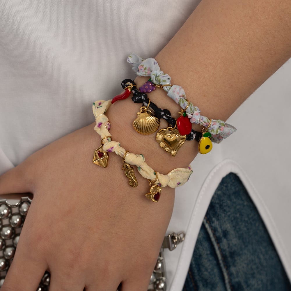 1 Stück Ethnische Serie Elegante Blume Edelstahl Damen Charm Armbänder h5Bild5