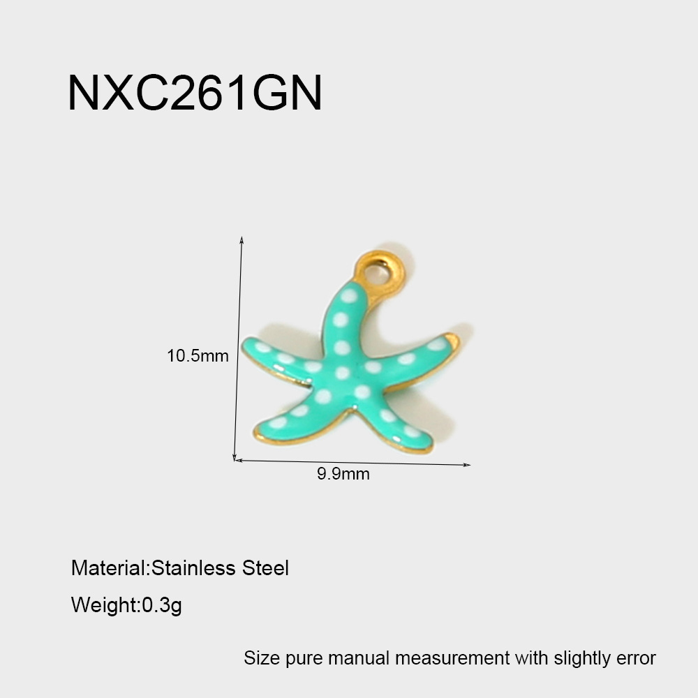 1 Piece Fish Stainless Steel DIY Pendant