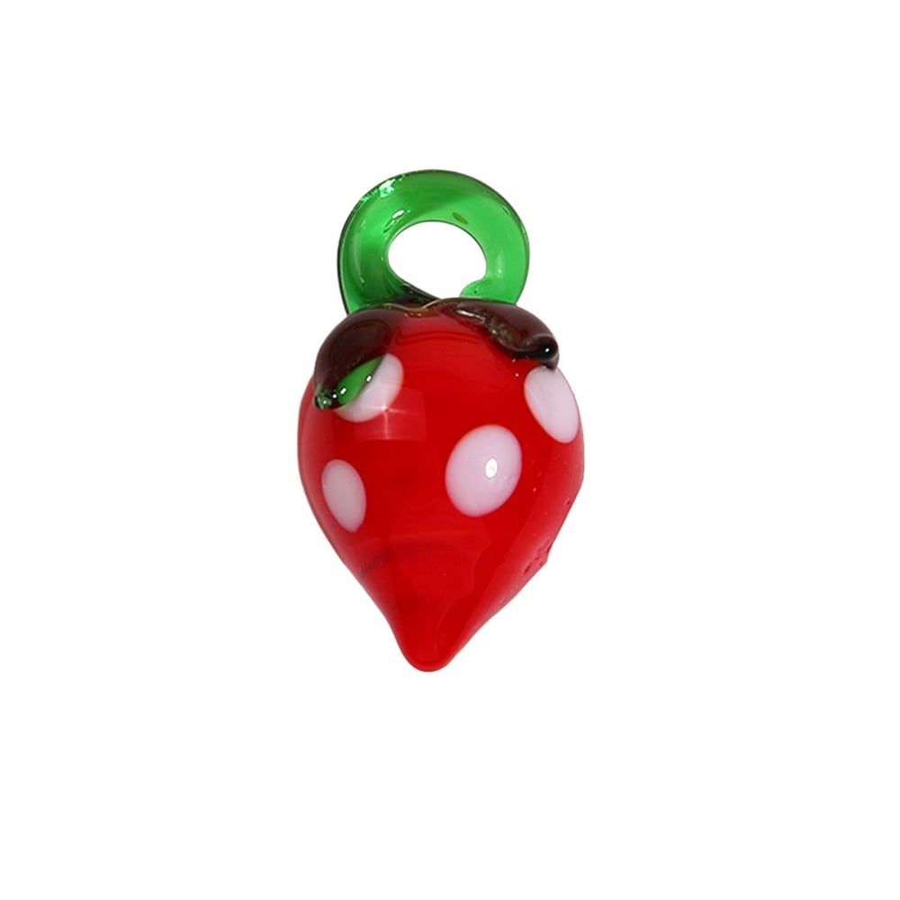 1 Stück einfache Serie süße Pflanzenglas-Schmuckperlen
