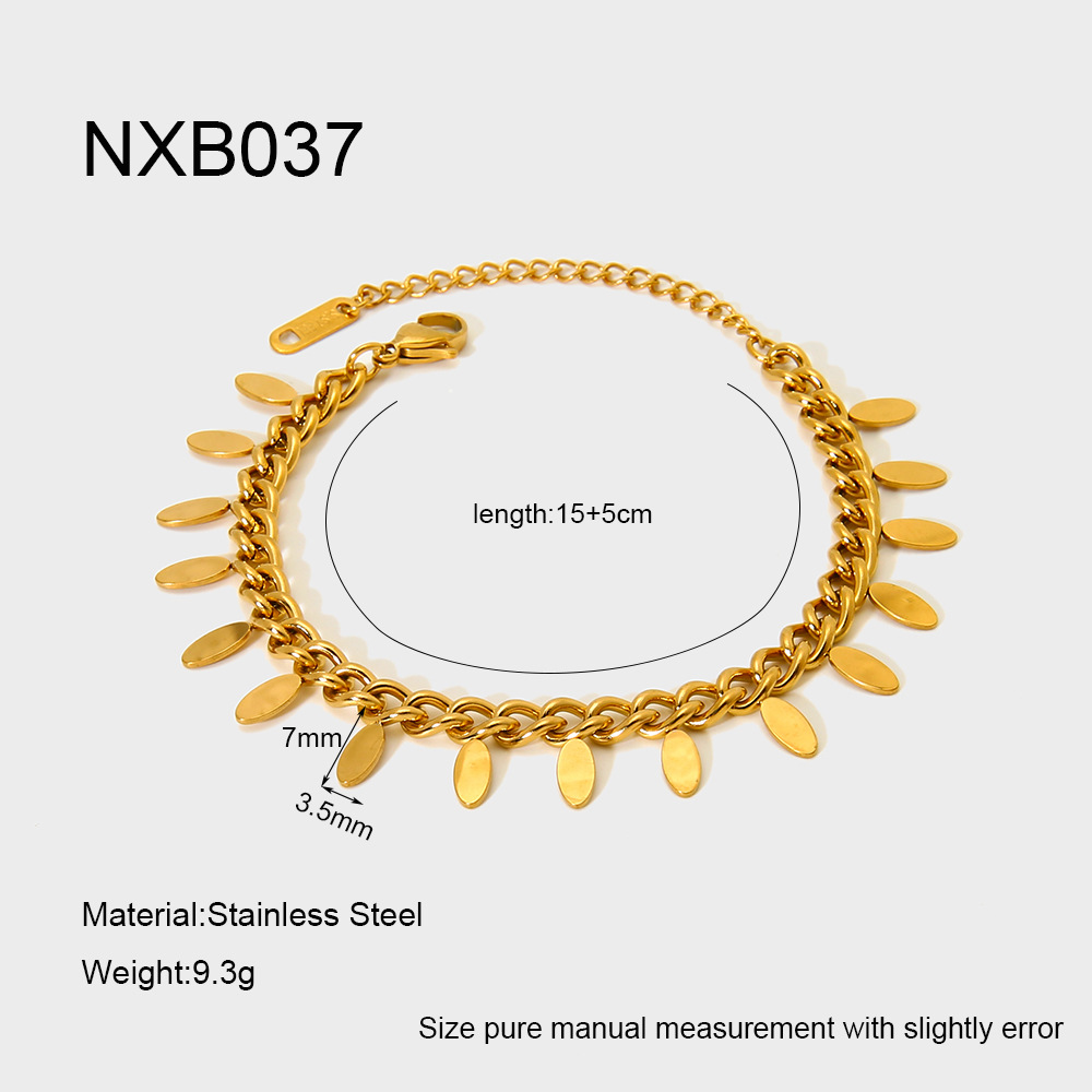 Simple Series Daily Chain Stainless Steel Women's Bracelets