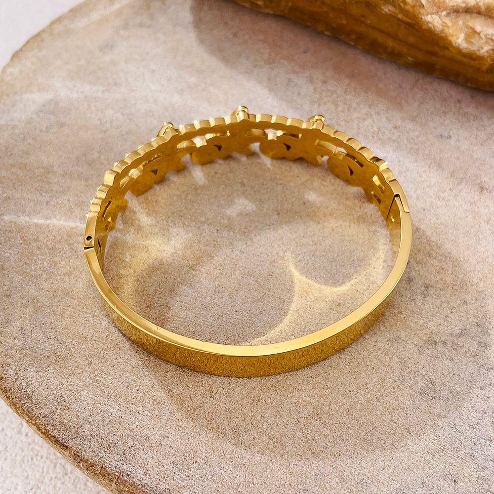 Braccialetti da donna color oro in acciaio inossidabile a forma di stella marina, 1 pezzo Immagine6