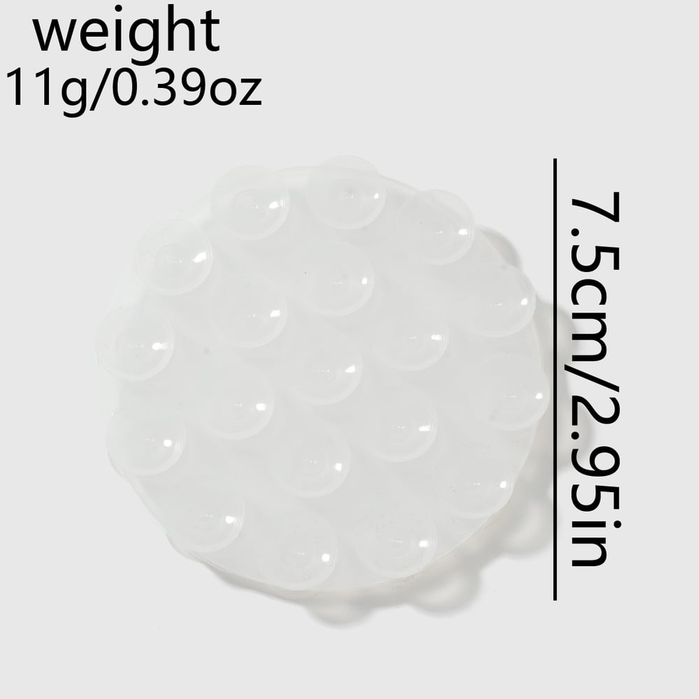 1 Piece Dual-Sided Silicone DIY Self-Adhesive Non-Slip Suction Cup for Phones Picture2