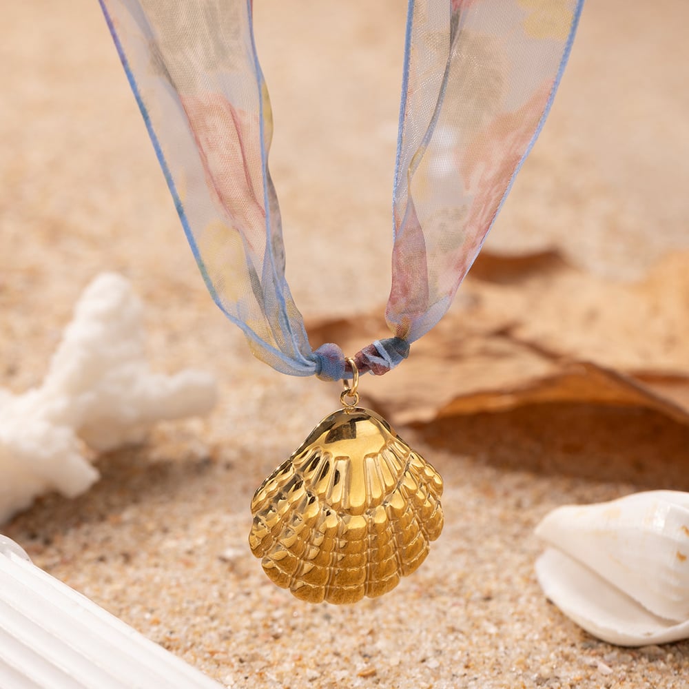 1 Piece Oceanic Stainless Steel Gold Color Pendant Necklaces h5Picture4