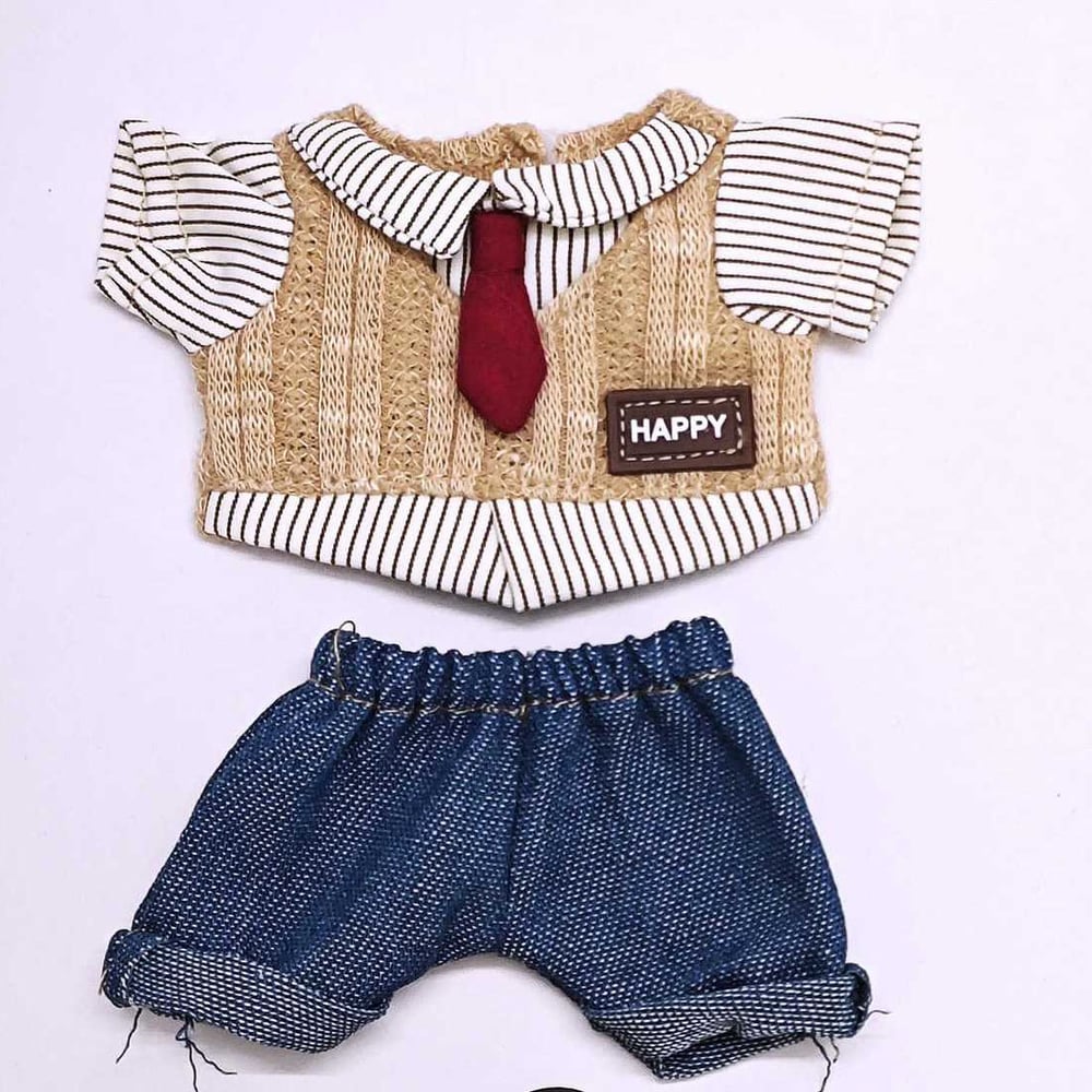 Künstlerisches süßes Kleiderset für Puppen (KEINE Puppe) h5Bild2