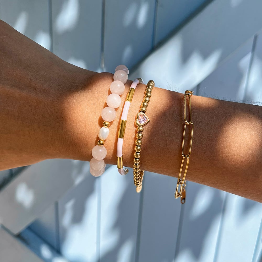 1 Piece Colorful Beads Natural Stones Women's Beaded Bracelets Picture6