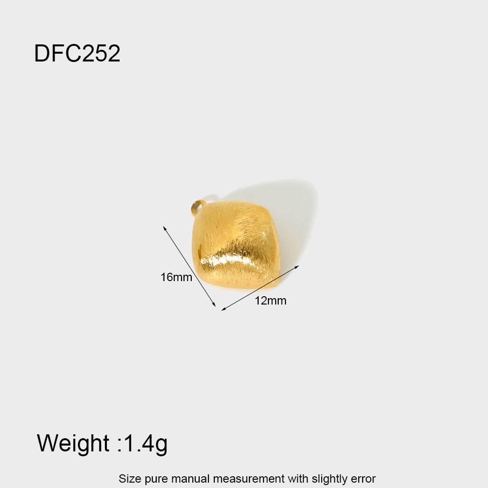 Simple Series Tägliche geometrische Edelstahl-Damenanhänger h5Bild3