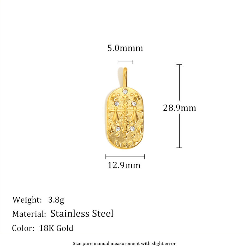 Vintage Classic Constellation Stainless Steel DIY Pendants