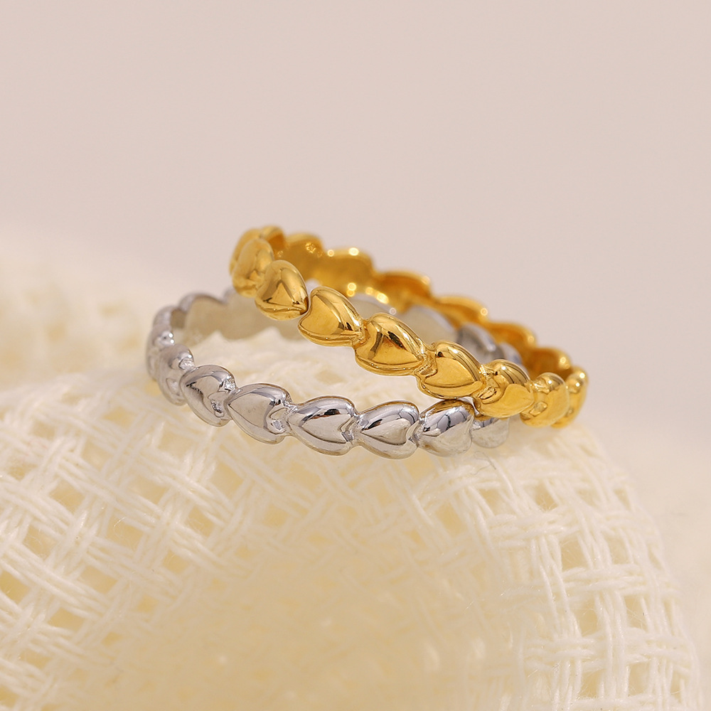 Simple Series Daily Solid Color Stainless Steel Minimalist Rings h5Picture2