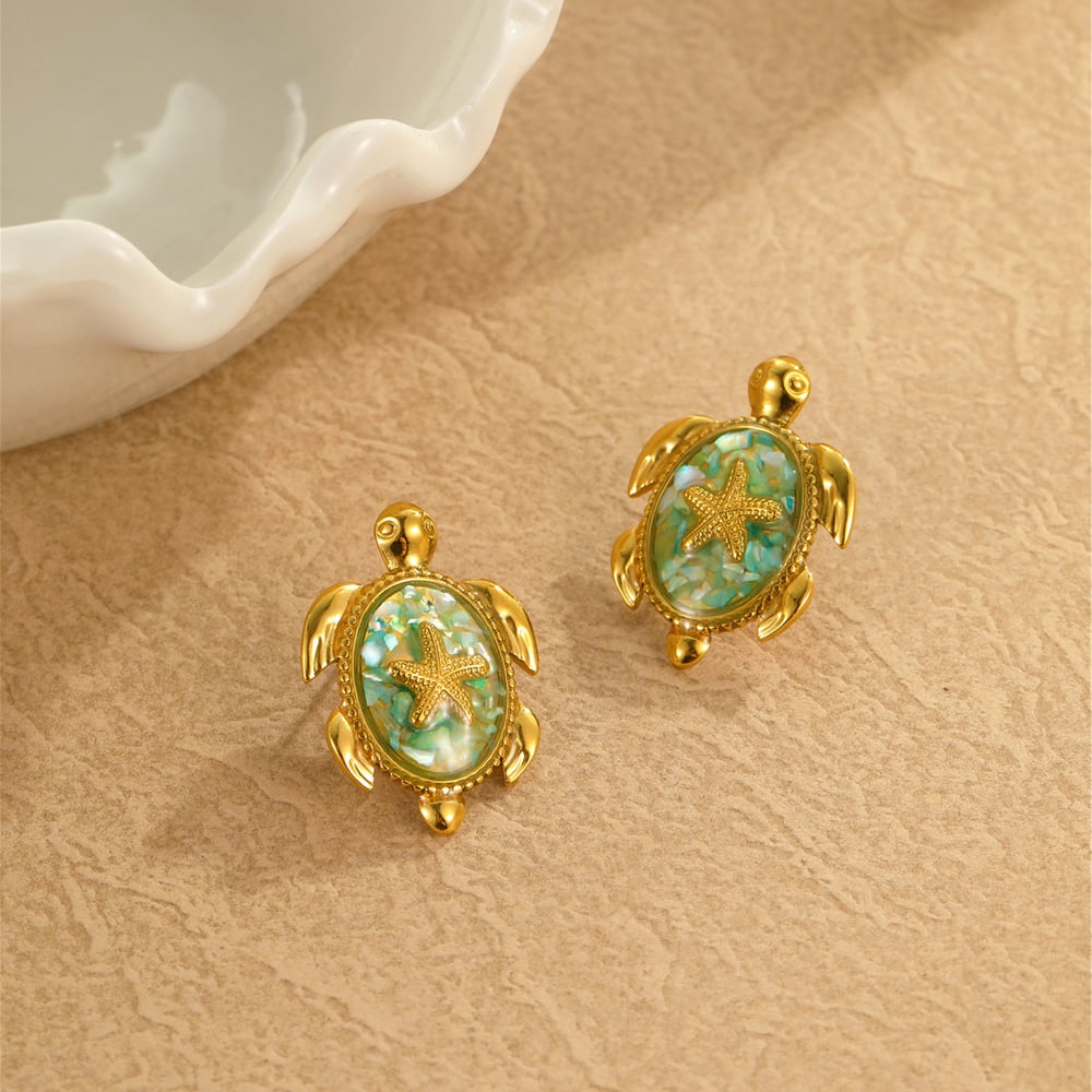 Romantic Series Vacation Animal Stainless Steel  Women's Stud Earrings Picture3