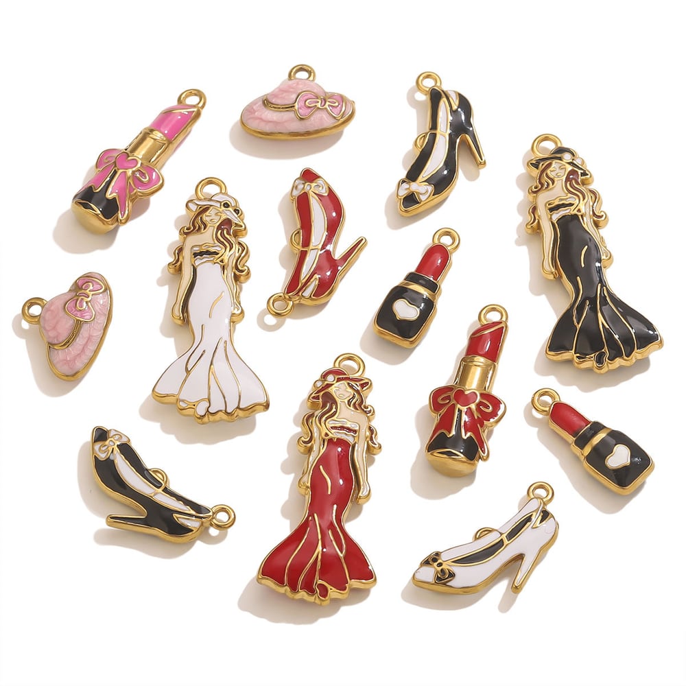 1 Piece DIY Beauty Stainless Steel Women's Pendants h5Picture5