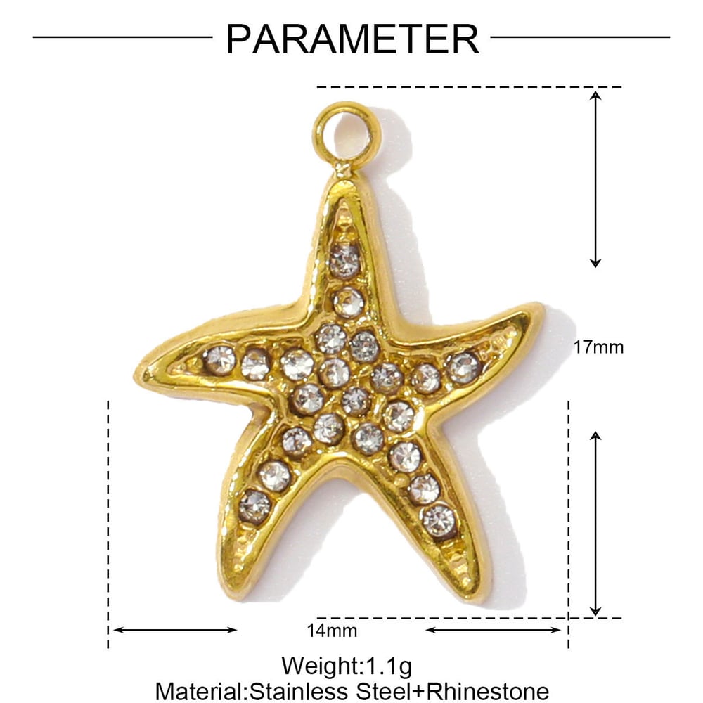 1 Piece DIY Coconut Palm Stainless Steel Gold Color Women's Pendants Picture2