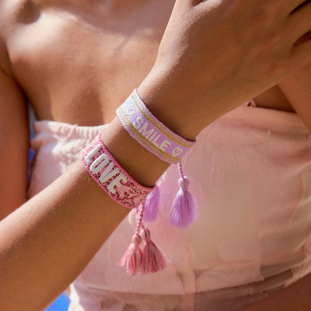 1 stuk modieuze serie Bohemian Letter Katoenen Dames Bangles h5Afbeelding4