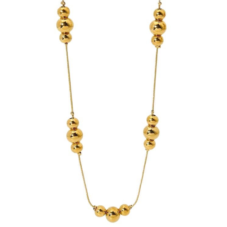 Collier pour femme en acier inoxydable simple et polyvalent h5Image5