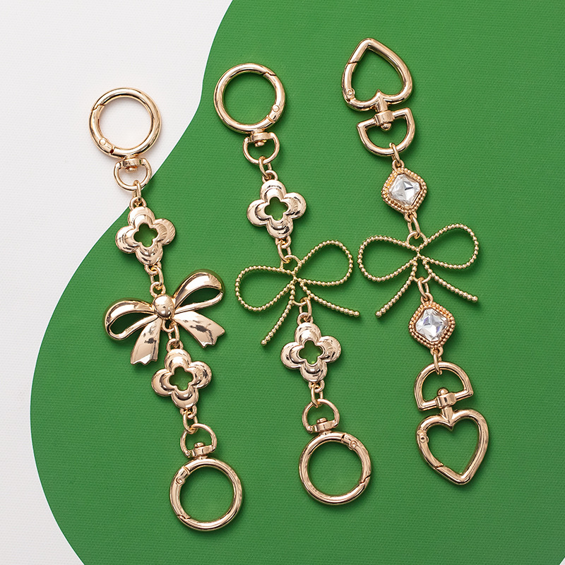 1 Piece Exquisite Series Bowknot Gold Color Aluminum Extension Bag Strap h5Picture3