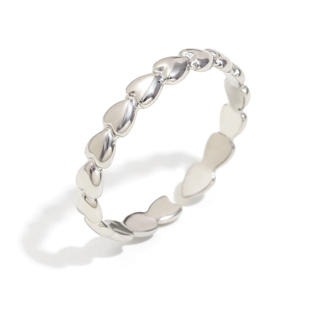 Simple Series Daily Solid Color Stainless Steel Minimalist Rings h5Picture4