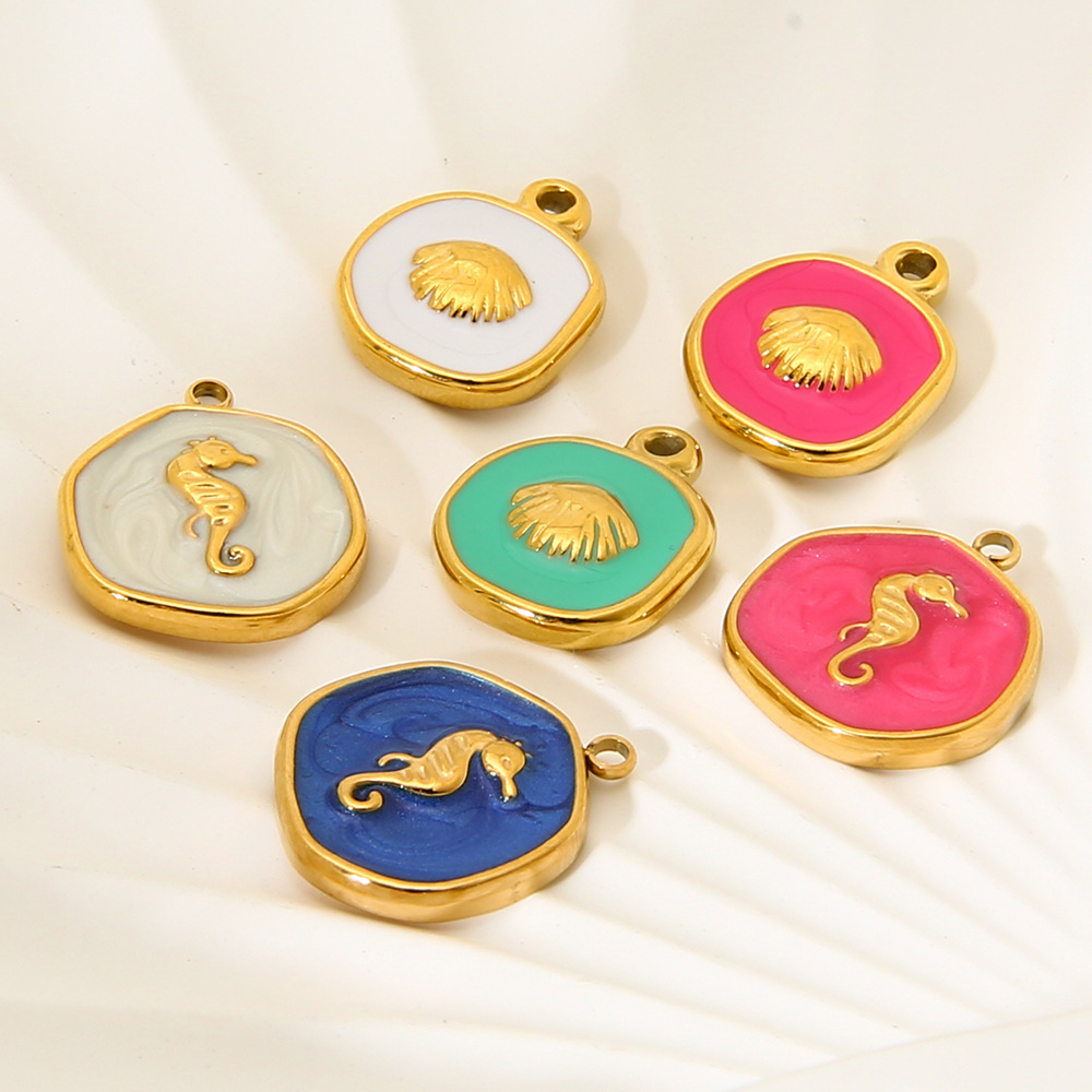 Classic Turtle Stainless Steel  Gold Color Unisex Pendants Picture3