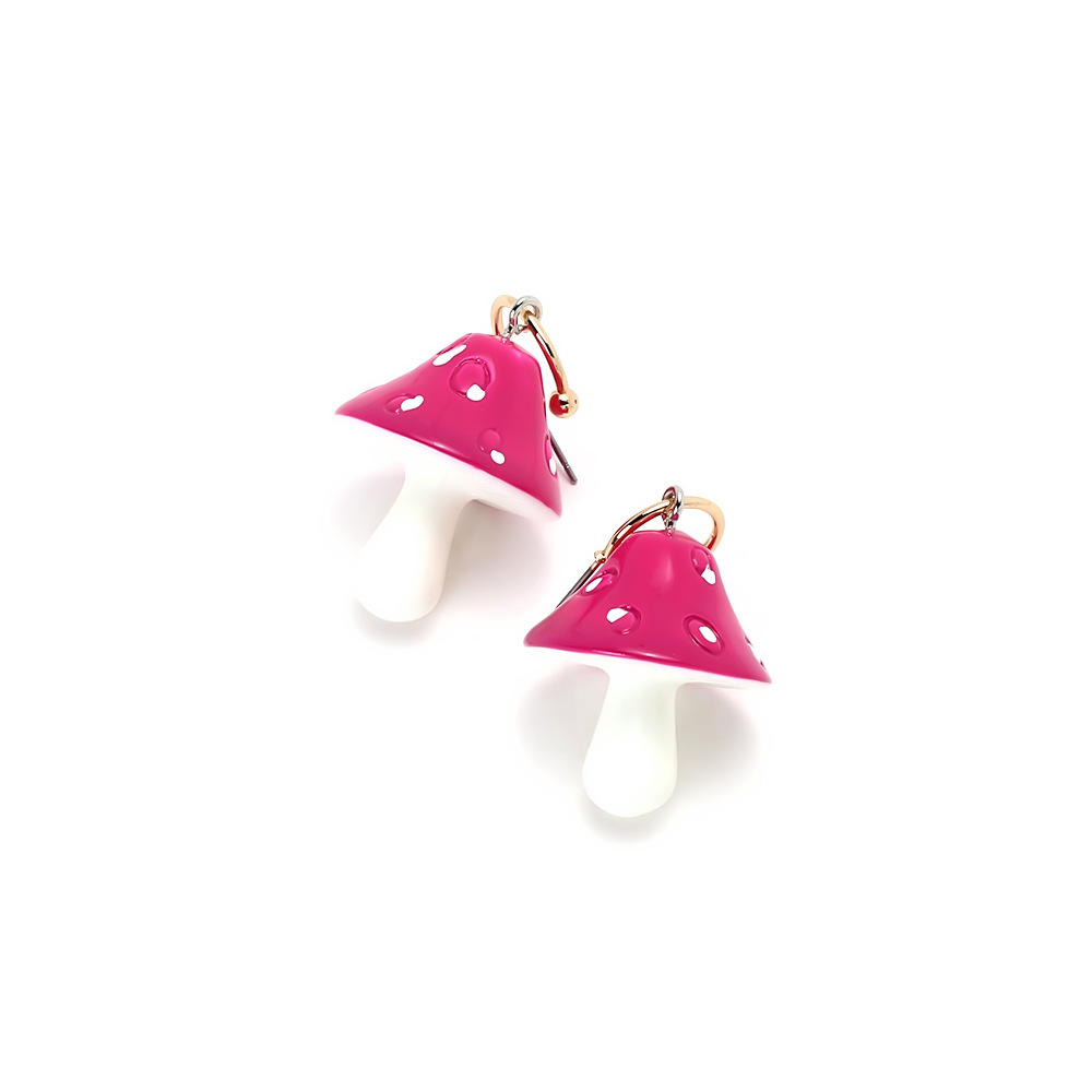 1 Pair Cute Mushroom Iron Drop Earrings h5Picture3