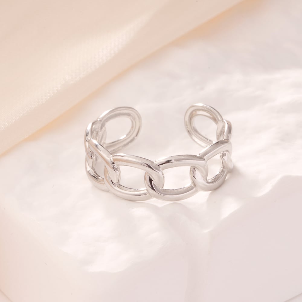 1 Piece Simple Series Classic Geometric Stainless Steel Gold Color Minimalist Rings Picture4