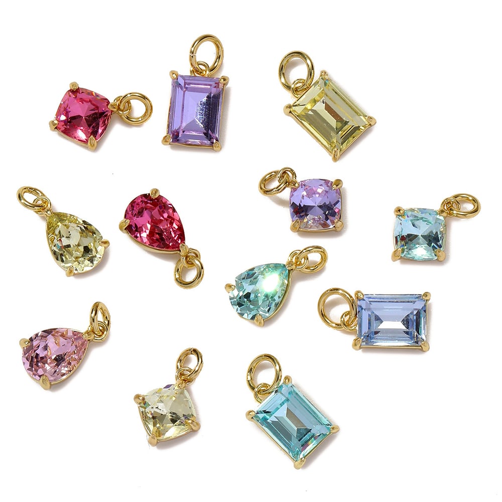 1 Piece Luxurious Series DIY Droplet Stainless Steel Gold Color Women's Pendants Picture3