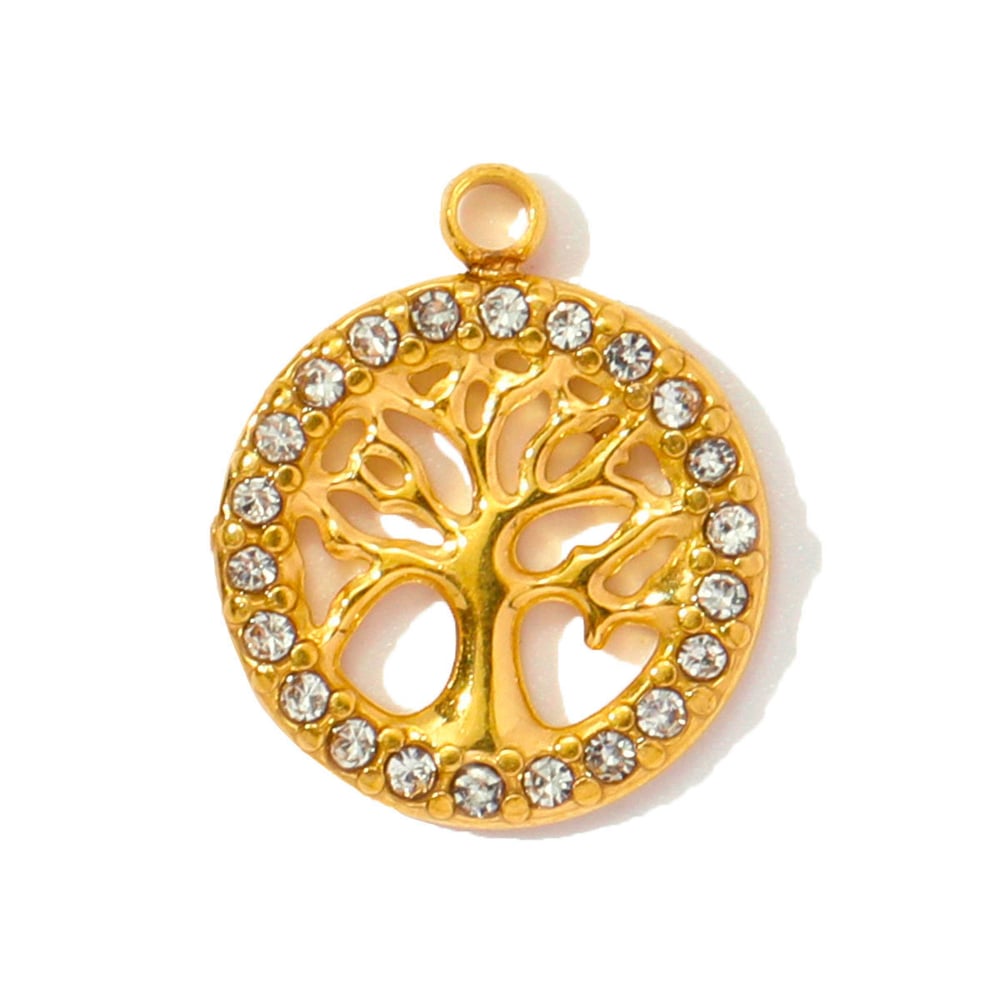 1 Stück Simple Series DIY Stern Edelstahl Goldfarben Damenanhänger