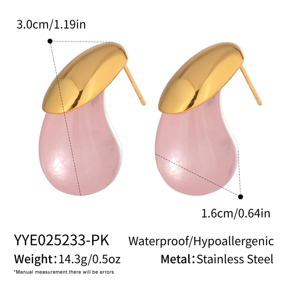 1 Paar tropfenförmige Ohrringe