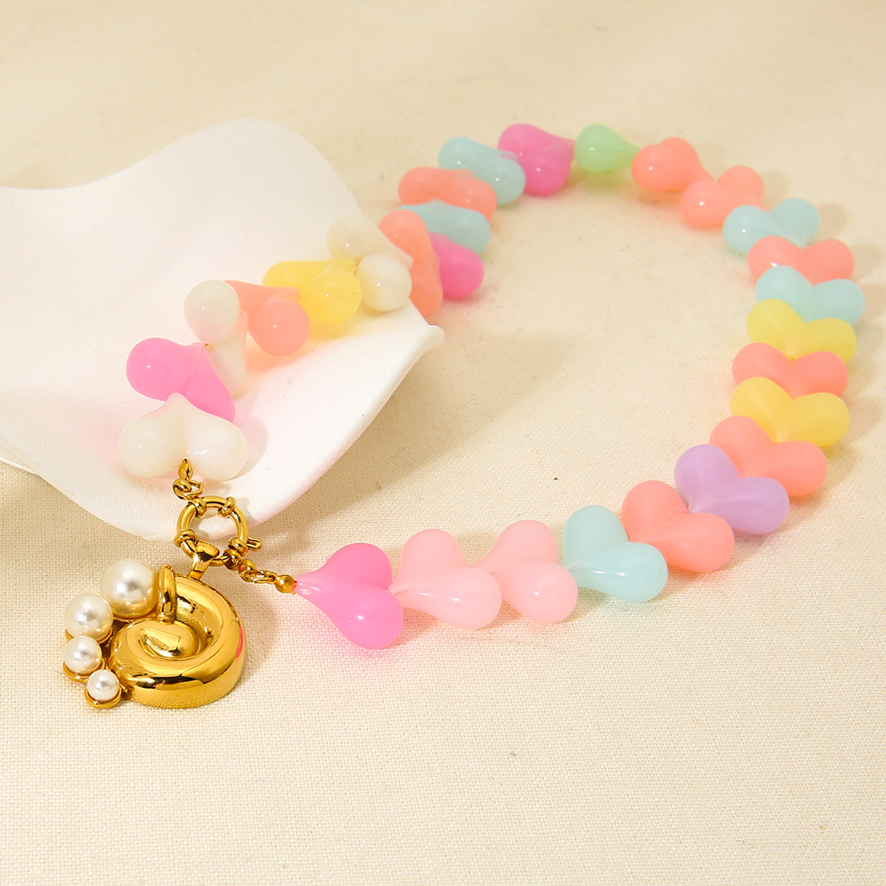 1 Piece Romantic Acrylic Beaded Necklace h5Picture3