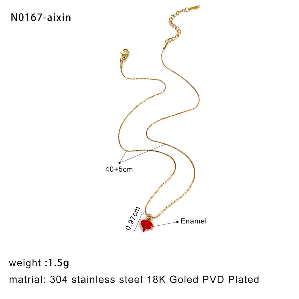 1 Piece Chill Stainless Steel Gold Color Pendant Necklace