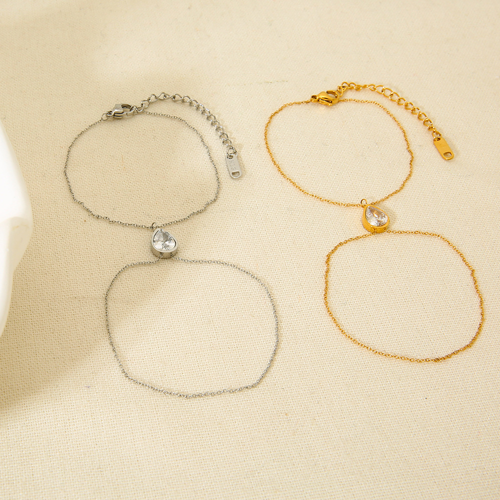 Simple Daily Stainless Steel Women's Chain Bracelets Picture3