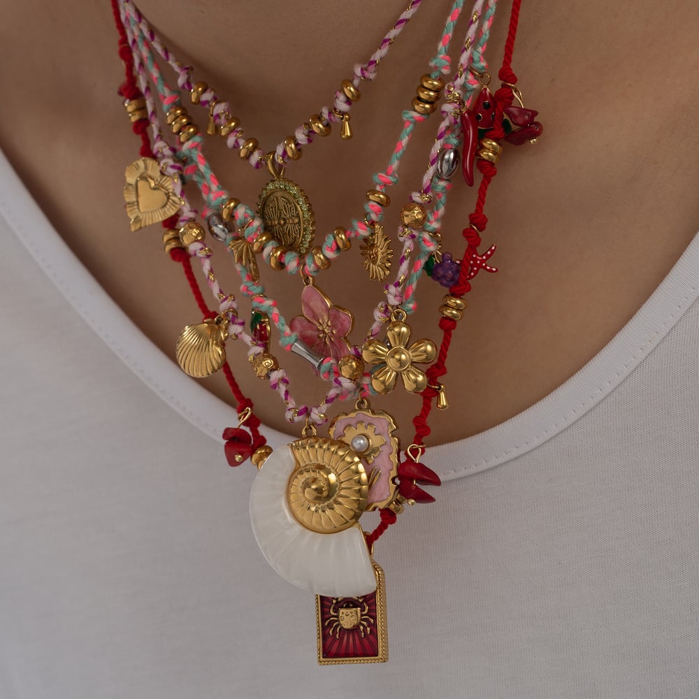 1 Piece Luxurious Series Classic Shell Stainless Steel Gold Color Women's Pendant Necklaces h5Picture4