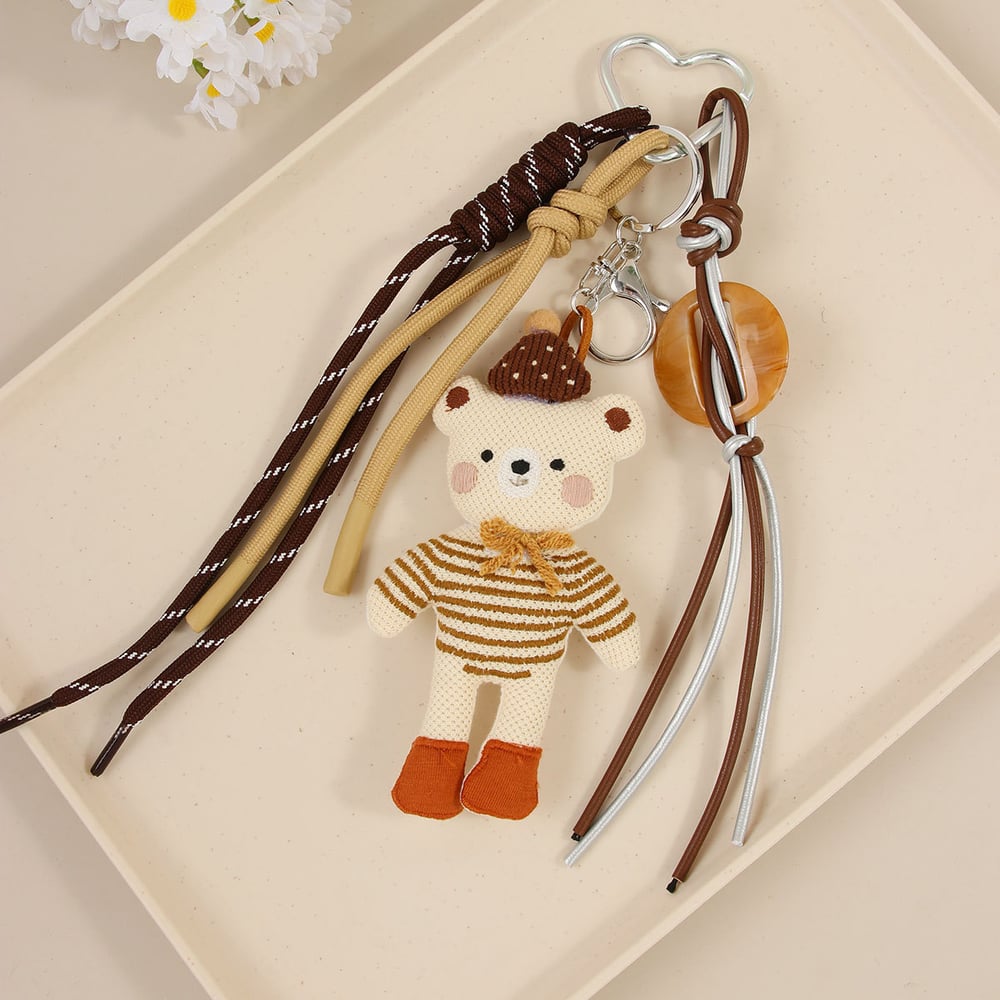 Cute Cartoon Bear Doll Women's Bag Charms h5Picture2