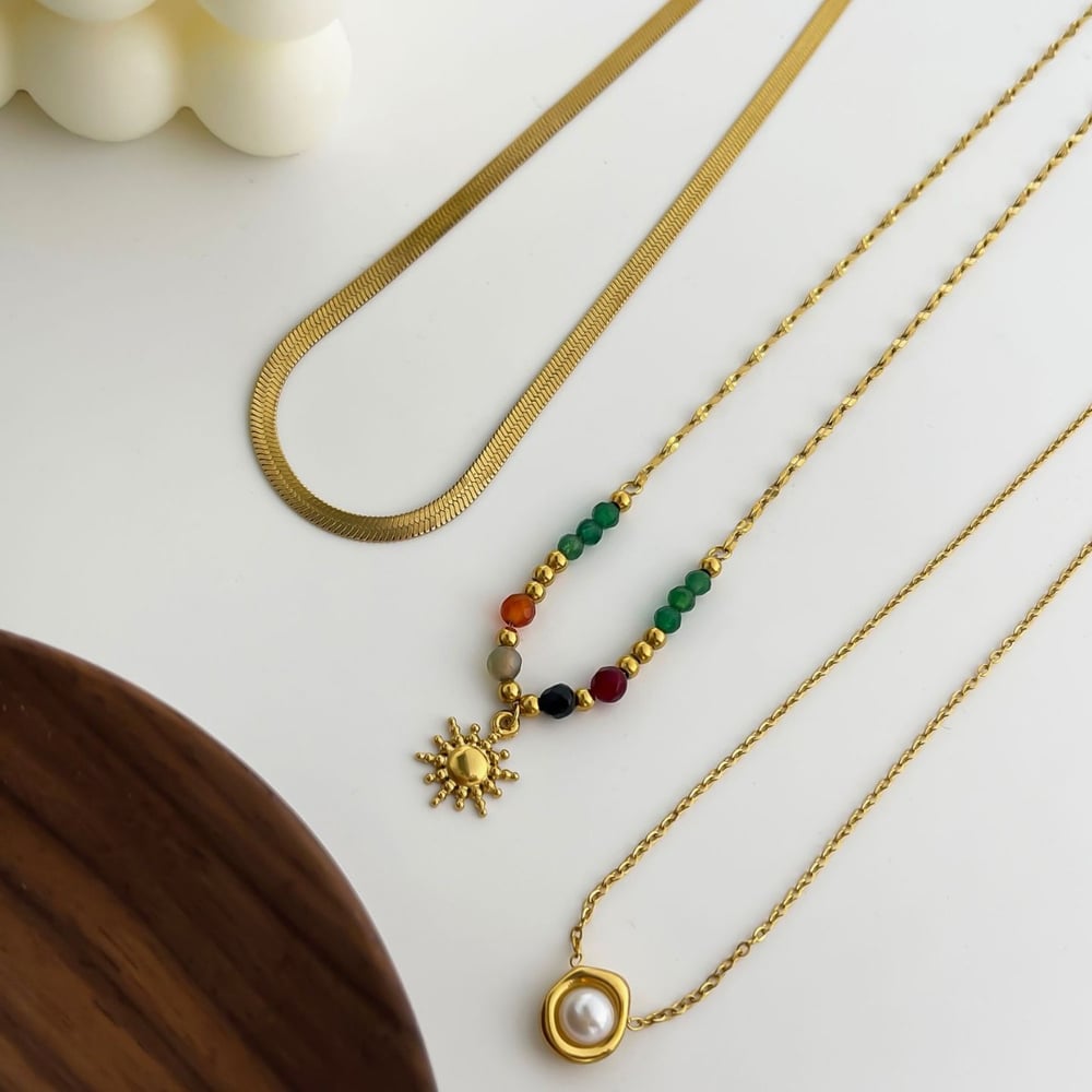 1 Piece Stainless Steel Gold Color Pendant Necklace h5Picture5