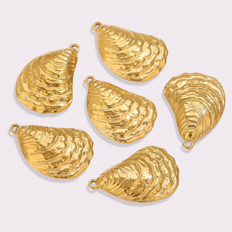 1 pezzo di ciondolo fai da te a forma di pesce in acciaio inossidabile da donna Immagine2