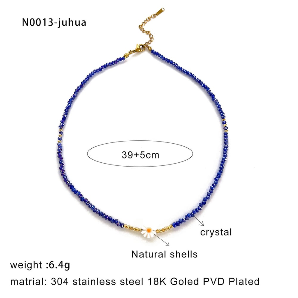 1 Piece Natural Stone Beaded Necklace