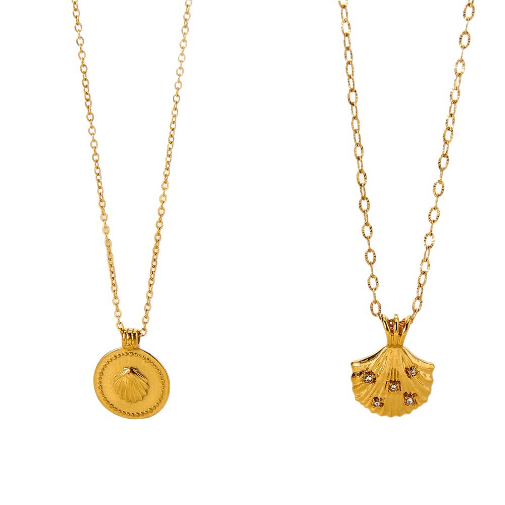 Classic Series Retro Turtle Stainless Steel  Gold Color Zircon Unisex Pendant Necklaces Picture5