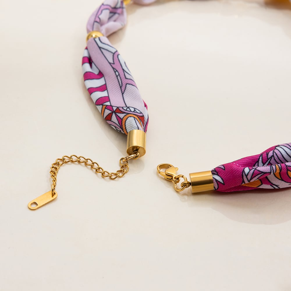 1 Piece Tropical Style Stainless Steel Gold Color Women's Pendant Necklaces h5Picture8