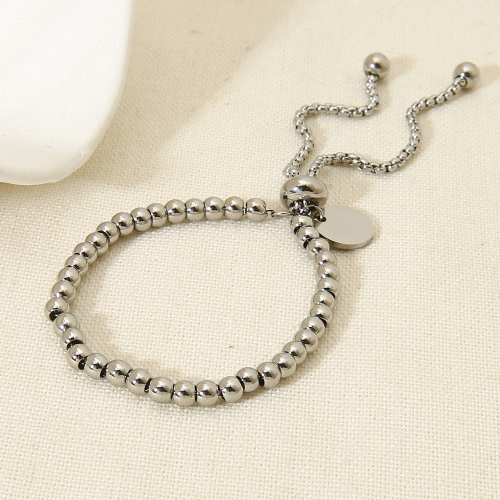 Simple Series Daily Geometric Stainless Steel Gold Color Women's Bracelets Picture3