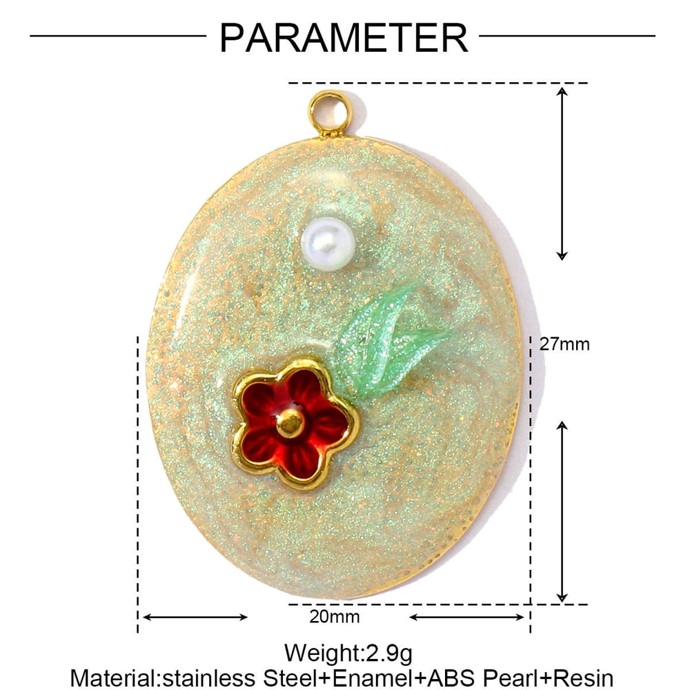 1 Stück DIY Droplet Edelstahl Gold Farbe Damen Anhänger h5Bild2