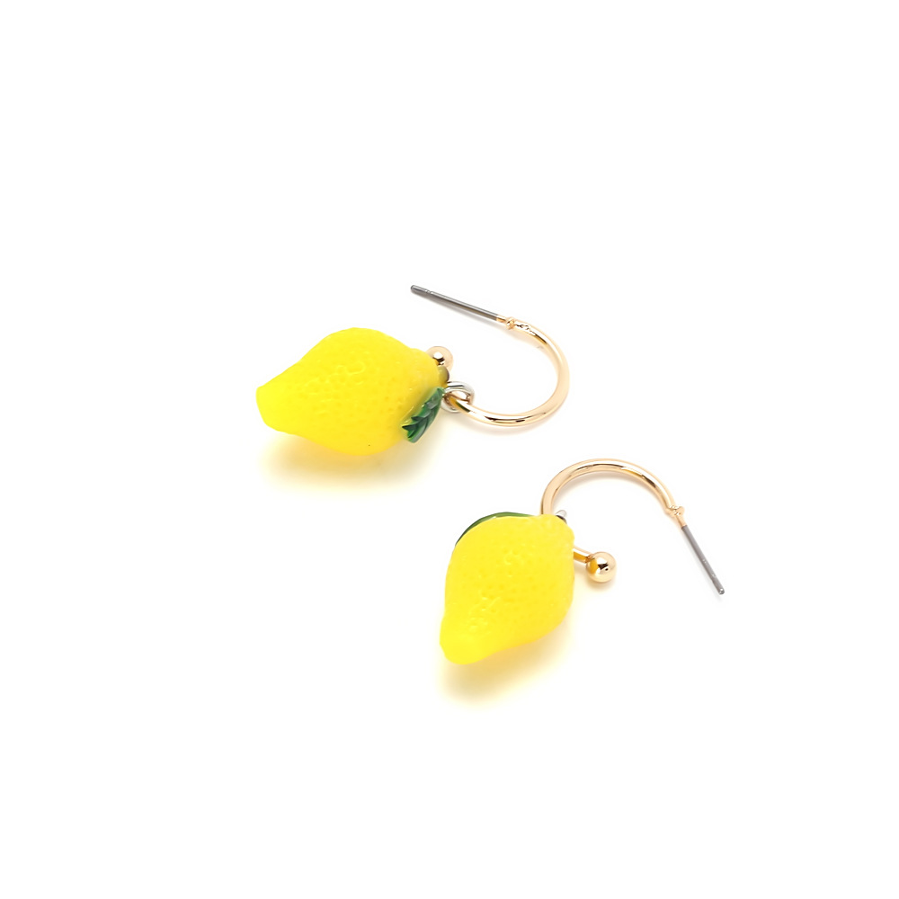 1 Pair Cute Resin Lemon Drop Earrings h5Picture2