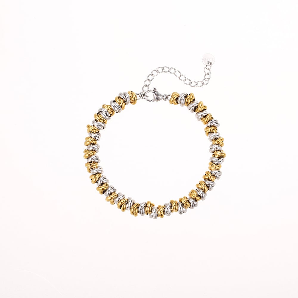 Casual Geometric Stainless Steel  Gold Color Women's Chain Bracelets h5Picture5