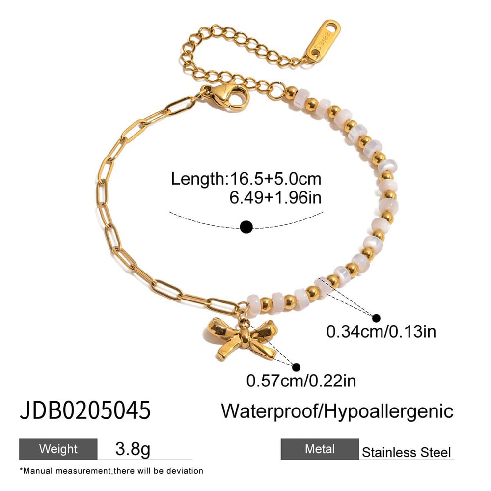 1 stuk romantische serie schattige vlinder roestvrij staal goudkleurige dames ketting armbanden 