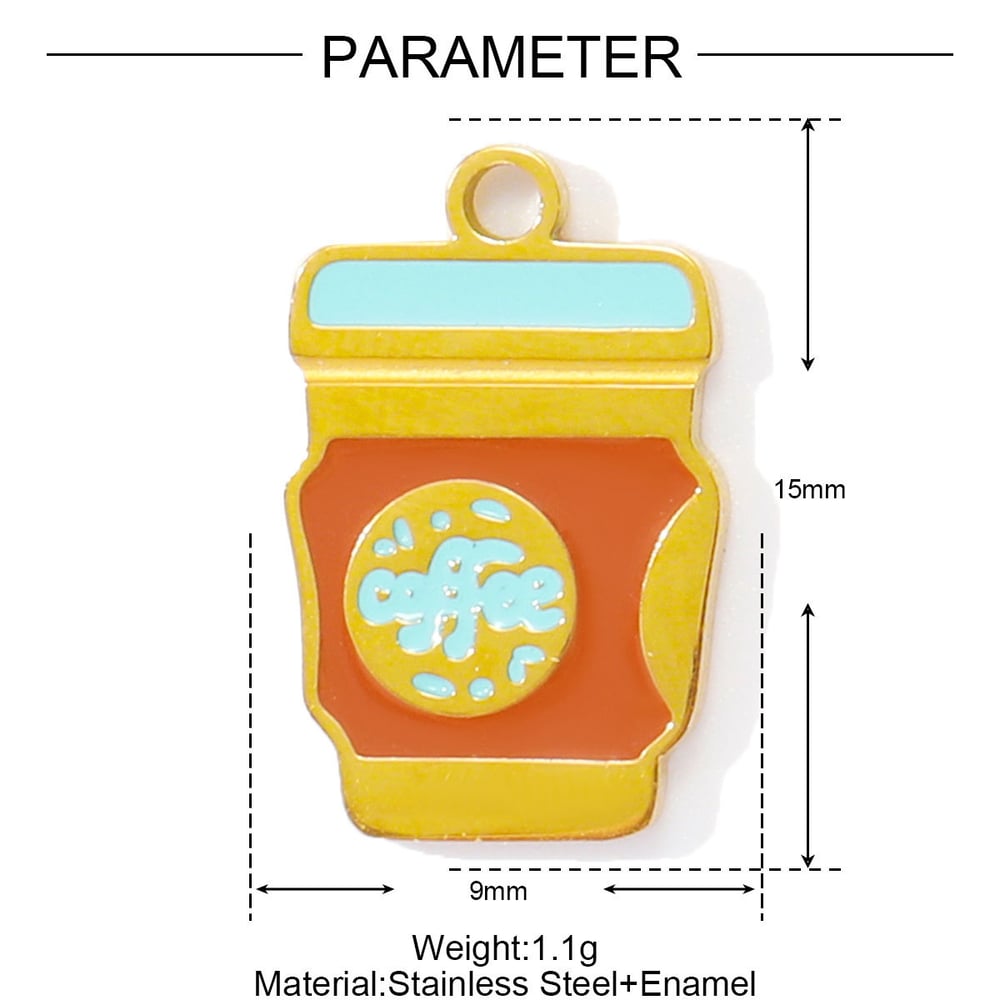 1 Piece Simple Series DIY Foods Stainless Steel Gold Color Women's Pendants Picture2